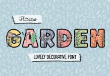 Flores Garden Font Poster 1