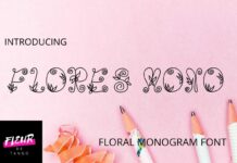 Flores Mono Font Poster 1
