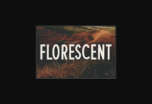 Florescent Font Poster 1