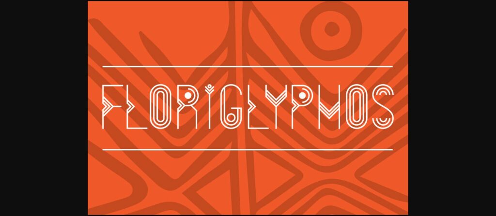 FloriGlyphos Font Poster 3