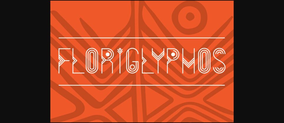 FloriGlyphos Font Poster 3