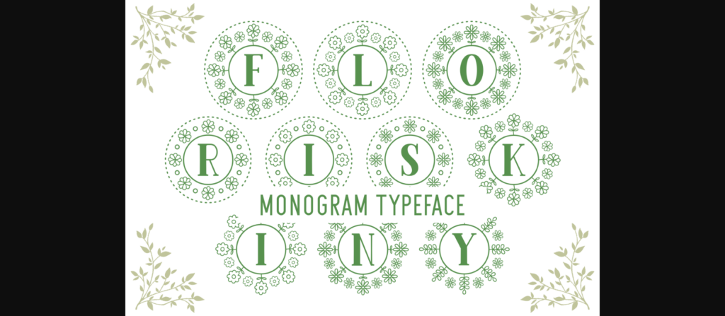 Floriskiny Font Poster 3