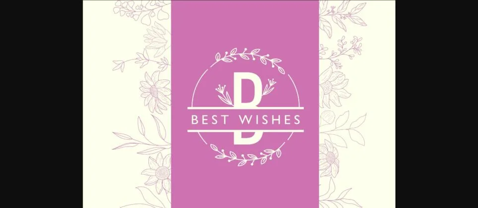 Florist Monogram Font Poster 6