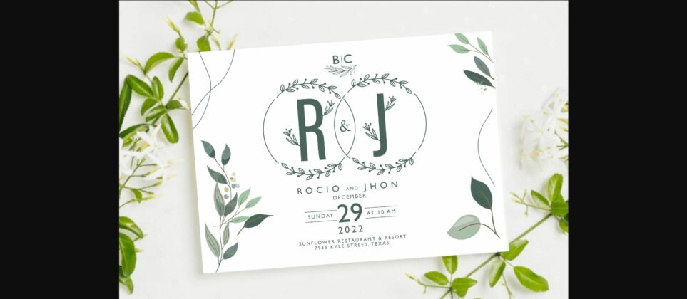 Florist Monogram Font Poster 8