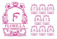 Florista Fista III Monogram Font Poster 1