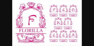 Florista Fista III Monogram Font Poster 1