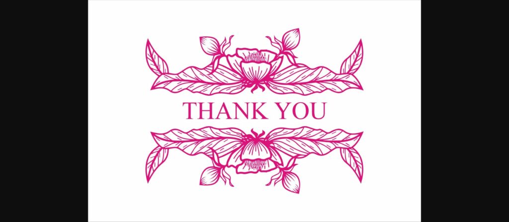 Florista Fista III Monogram Font Poster 5
