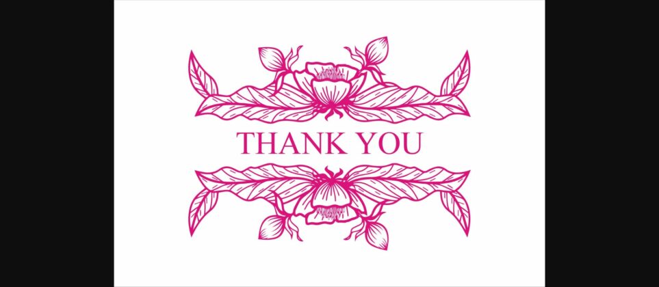 Florista Fista III Monogram Font Poster 5