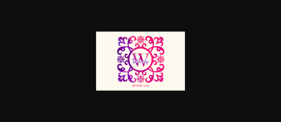 Florista Monogram Font Poster 4