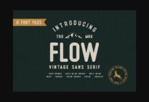 Flow Font Poster 1