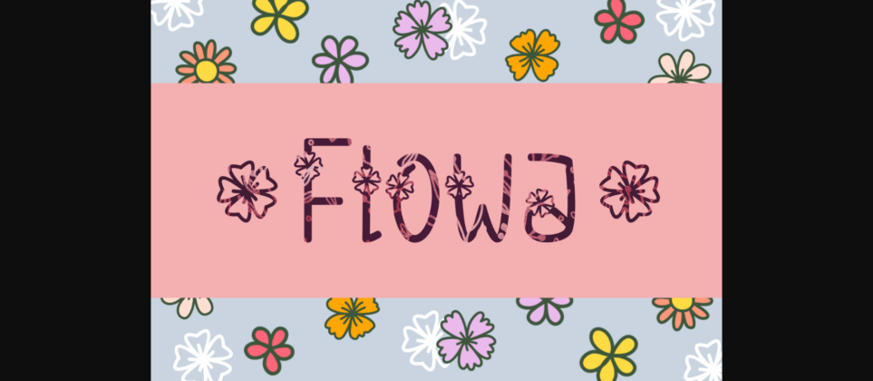 Flowa Font Poster 1