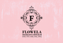 Flowela Font Poster 1