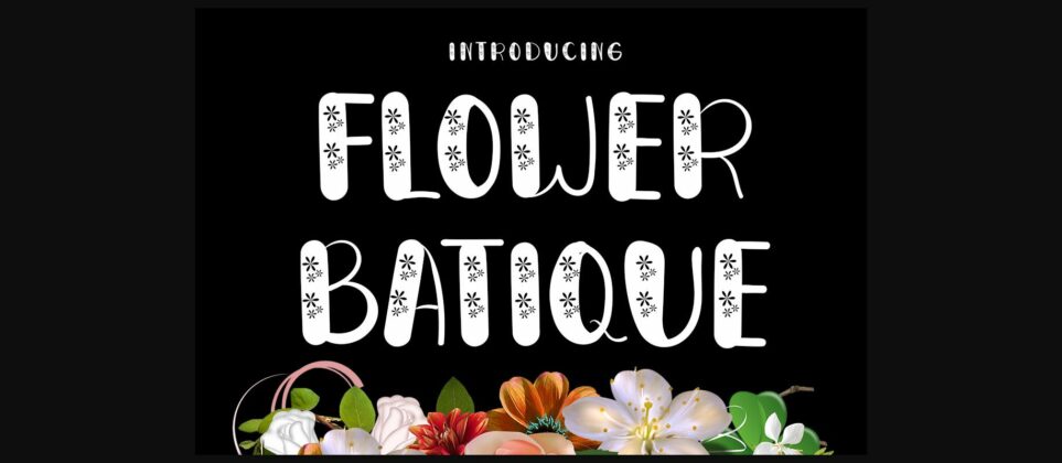 Flower Batique Font Poster 3