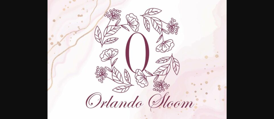 Flower Bloom Monogram Font Poster 4