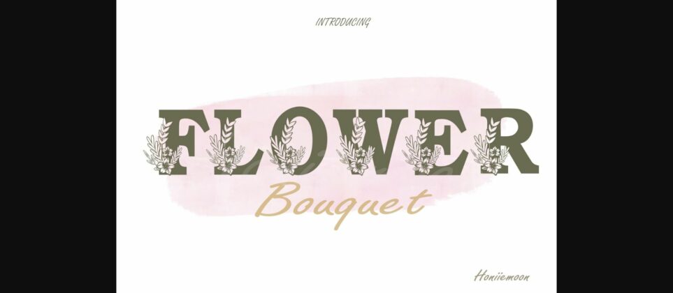Flower Bouquet Font Poster 3