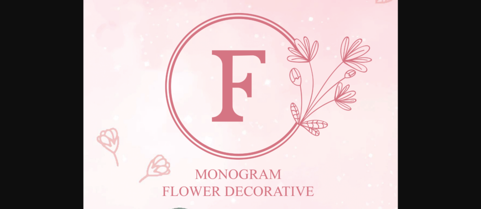 Flower Font Poster 3