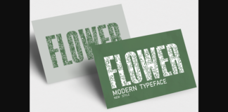 Flower Font Poster 1