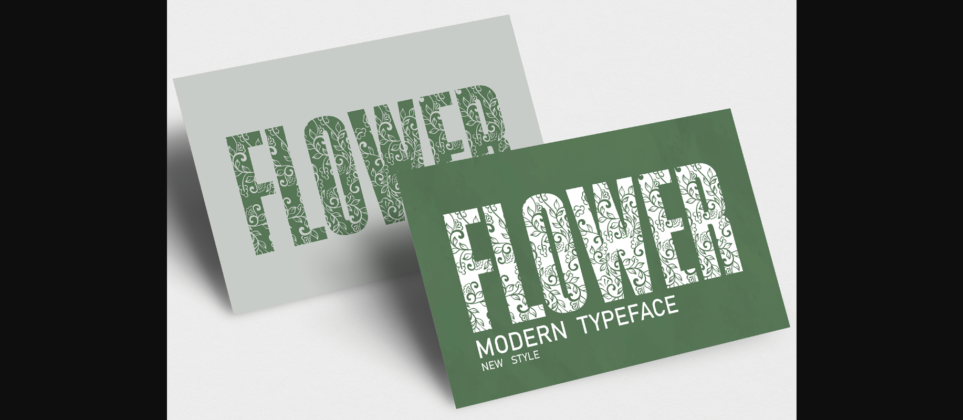 Flower Font Poster 1