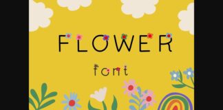 Flower Font Poster 1