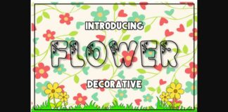 Flower Font Poster 1