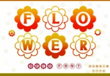 Flower Font Poster 1
