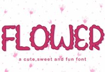 Flower Font Poster 1