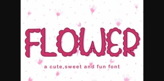 Flower Font Poster 1