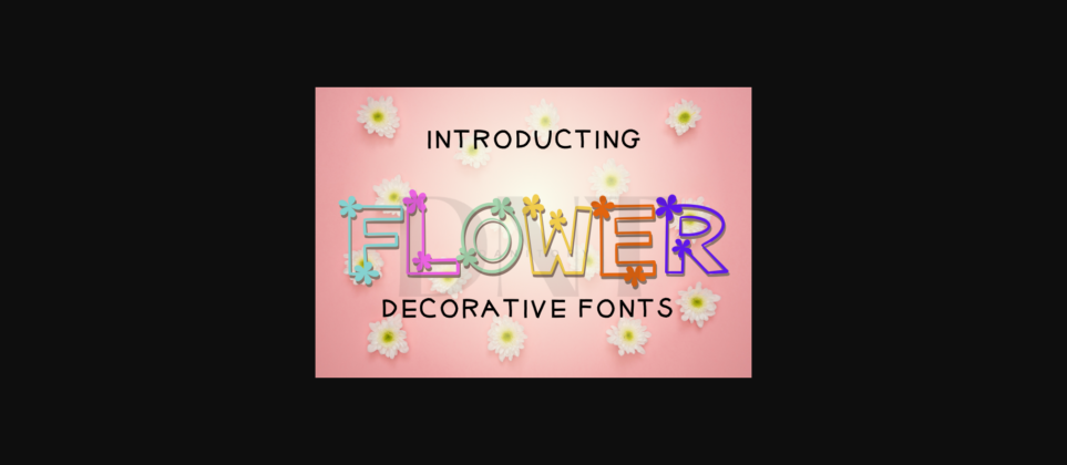 Flower Font Poster 3