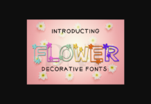 Flower Font Flower Font Poster 1