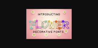 Flower Font Poster 1