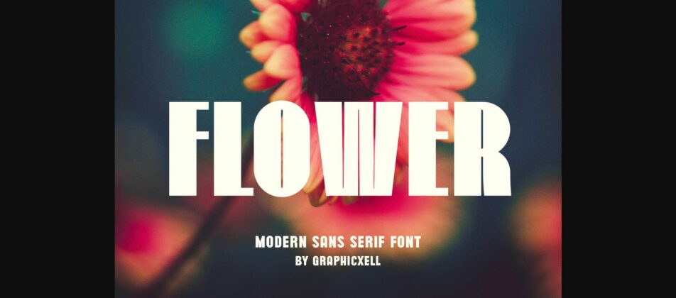 Flower Font Poster 3