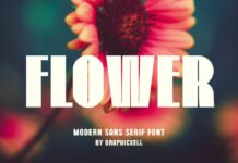 Flower Font Poster 1