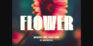 Flower Font Poster 1