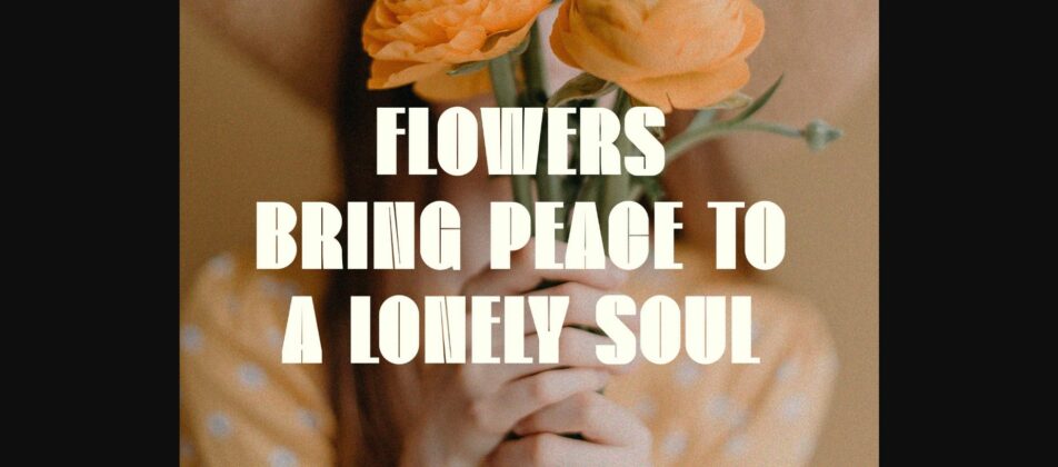 Flower Font Poster 2