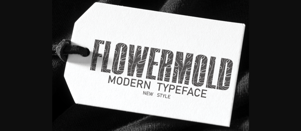 Flower Mold Font Poster 3