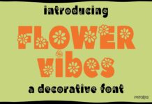 Flower Vibes Font Poster 1