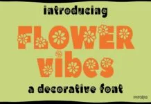 Flower Vibes Font Flower Vibes Font Poster 1