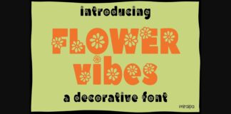 Flower Vibes Font Poster 1