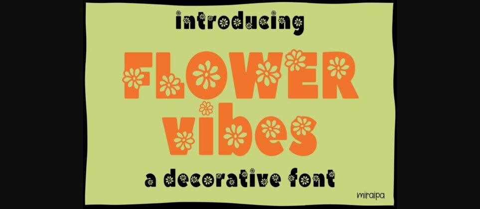 Flower Vibes Font Poster 1