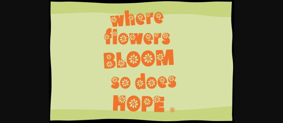 Flower Vibes Font Poster 4