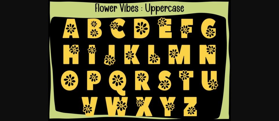 Flower Vibes Font Poster 5