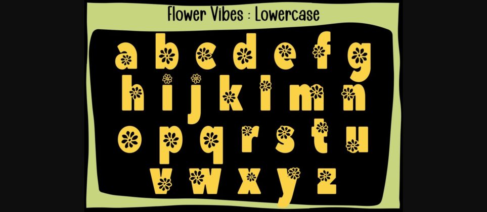 Flower Vibes Font Poster 6
