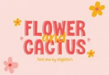 Flower and Cactus Duo Font Flower and Cactus Duo Font Poster 1