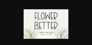 Flower Better Font Poster 1