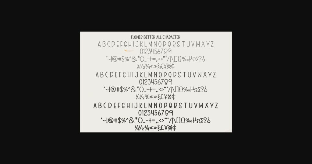 Flower Better Font Poster 6