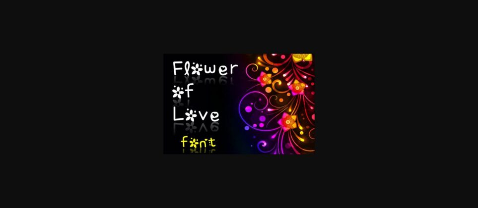 Flower of Love Font Poster 3
