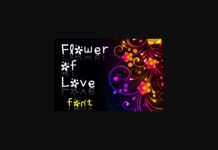 Flower of Love Font Poster 1