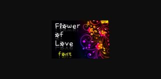 Flower of Love Font Poster 1