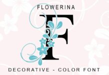 Flowerina Font Poster 1