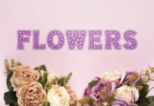 Flowers Font Poster 1